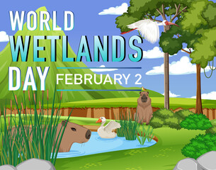 World Wetlands Day poster design