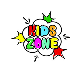 Obraz premium kids zone sign