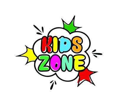 kids zone sign