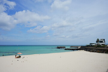 beautiful seascape with clear water
