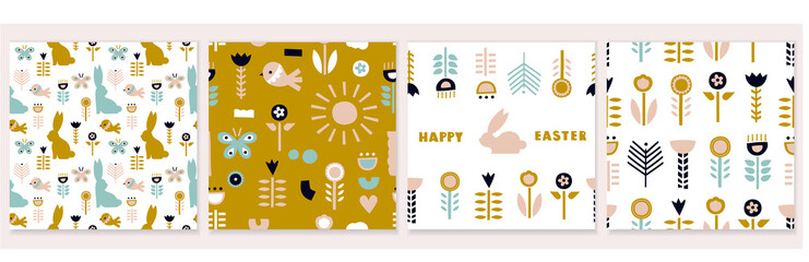 seamless patterns with Easter