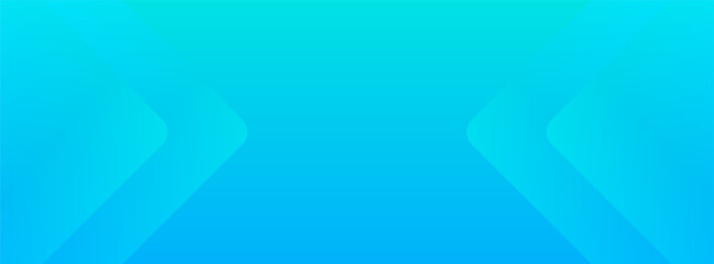 Blue gradient abstract vector long banner. Business minimal background with arrows and copy space for text. Facebook header