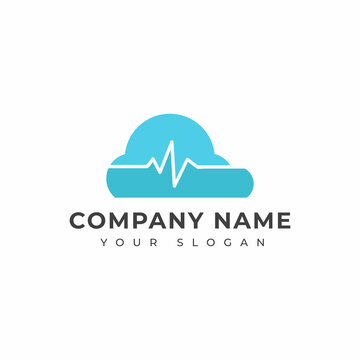 Medical cloud logo vector design