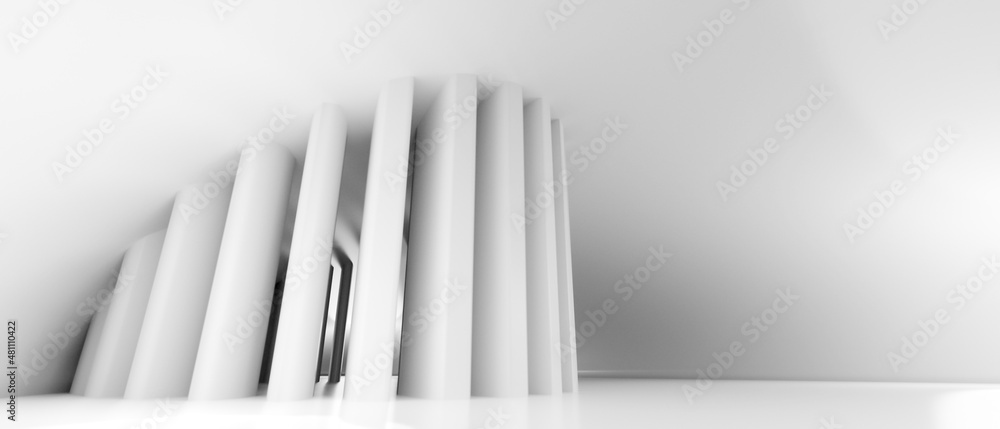 Poster modern interior design architecture background - 3d rendering