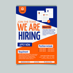 design poster template for hiring