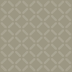 Fototapeta premium Geometric dotted vector beige and white pattern. Seamless abstract modern texture for wallpapers and backgrounds