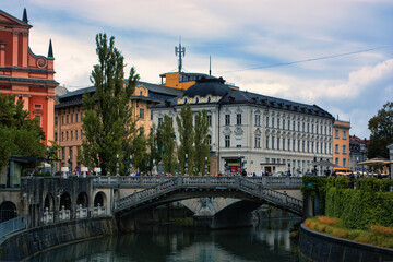 Ljubljana - Slovenia - bridge at the river