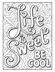 Inspirational quotes coloring pages, Adult coloring pages, Good vibes coloring pages, Adult coloring book, Patterns black and white background.