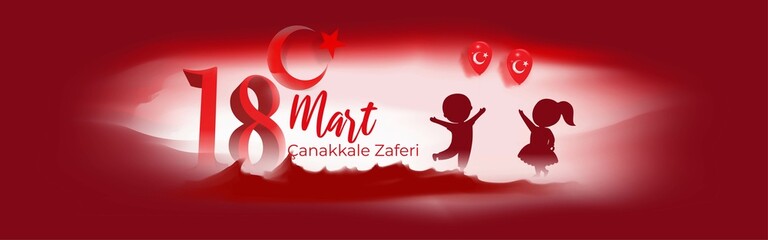 vector illustration for 18 mart çanakkale zaferi
