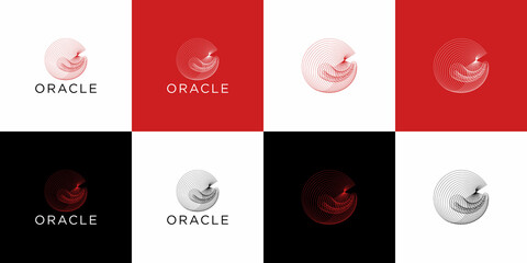 abstract oracle logo design