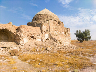 Kirkuk citadel on a hill above the city center
