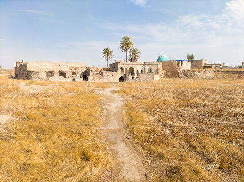 Kirkuk citadel on a hill above the city center