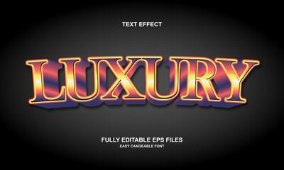 luxury text effect editable