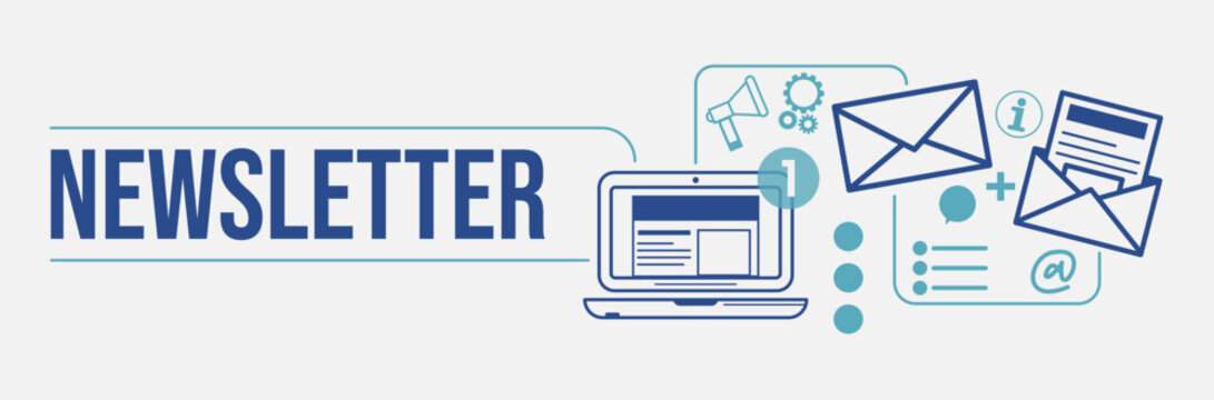 Newsletter - Banner title and illustrations 