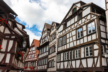 Traditional Alsace half-timbered houses in Strasbourg