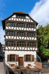 Traditional Alsace half-timbered houses in Strasbourg