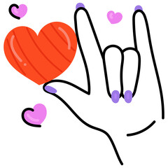 Obraz premium Love Rock