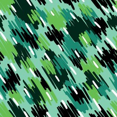 MINT GREEN SEAMLESS VECTOR BACKGROUND WITH ABSTRACT SPOTS AND DIAGONAL STROKES