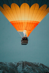 hot air balloon in Cappadocia, Turkey