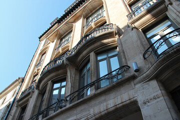 Fototapeta na wymiar art nouveau building in nancy (france) 