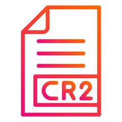 Obraz premium CR2 Vector Icon Design Illustration