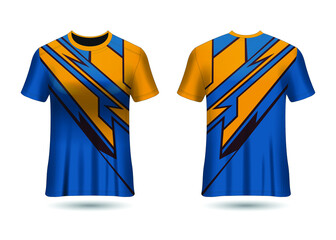 Sports Racing  Jersey Design for Team Uniforms Vector