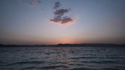 Exceptional sunset view on the lake, as known as Salda Lake