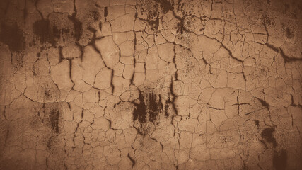 old brown vintage abstract cement concrete wall texture background