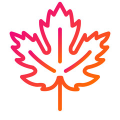 Maple leaf Vector Icon Design Illustration