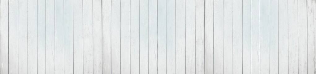 Fototapeta premium White wood texture background top view wooden plank panel.