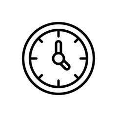 clock line icon vector