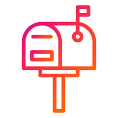 Mailbox Vector Icon Design Illustration