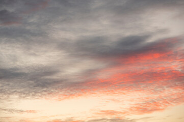 magnifique couleur du coucher de soleil
