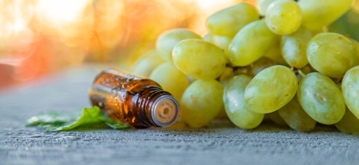 Natural essential oil from grape seeds.