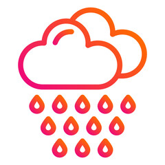 Rain Vector Icon Design Illustration