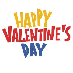 Fototapeta premium Vector lettering about love. Valentines Day. happy Valentines day. Vector illustration