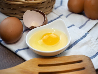 신선한 갈색계란, 음식, 요리재료 