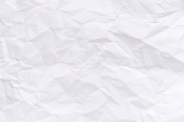 Crumpled white paper background