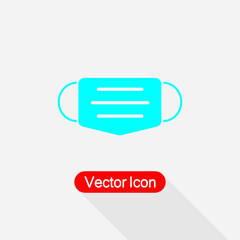 Dentist Mask Icon, Face Mask Icon, Mask Protection Virus Icon Vector Illstration Eps10