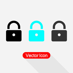 Lock Icon Vector illustration Eps10