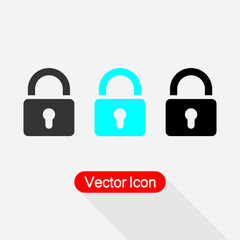 Lock Icon Vector illustration Eps10