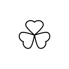 Clover icon. clover sign and symbol. four leaf clover icon.