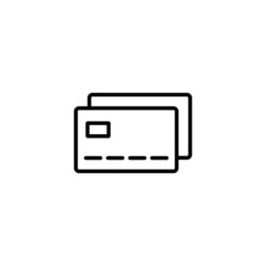 Credit card icon. Credit card payment sign and symbol