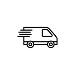 Delivery truck icon. Delivery truck sign and symbol. Shipping fast delivery icon