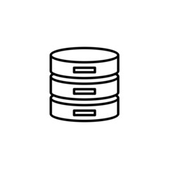 Database icon. database sign and symbol