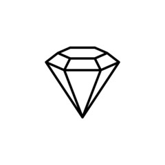 Diamond icon. diamond gems sign and symbol