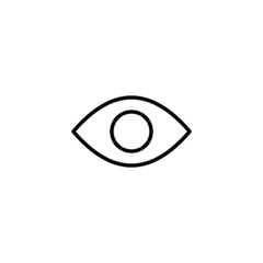 Eye icon. Eye sign and symbol. Look and Vision icon.