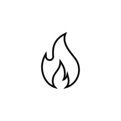 Fire icon. fire sign and symbol