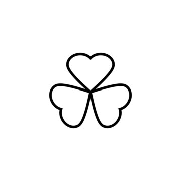 Clover icon. clover sign and symbol. four leaf clover icon.