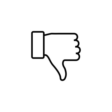 Dislike icon. dislike sign and symbol. Hand with thumb down